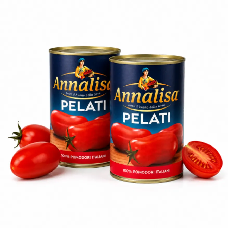 파파스푸드 안나리사 토마토 홀 400g, 2개 스파게티 파스타 소스 퓨레 포모도리 필라티 이미지