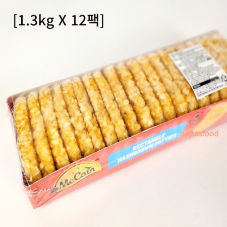 맥케인 해시브라운 감자패티 해쉬브라운 1박스[1.3kgX12팩]