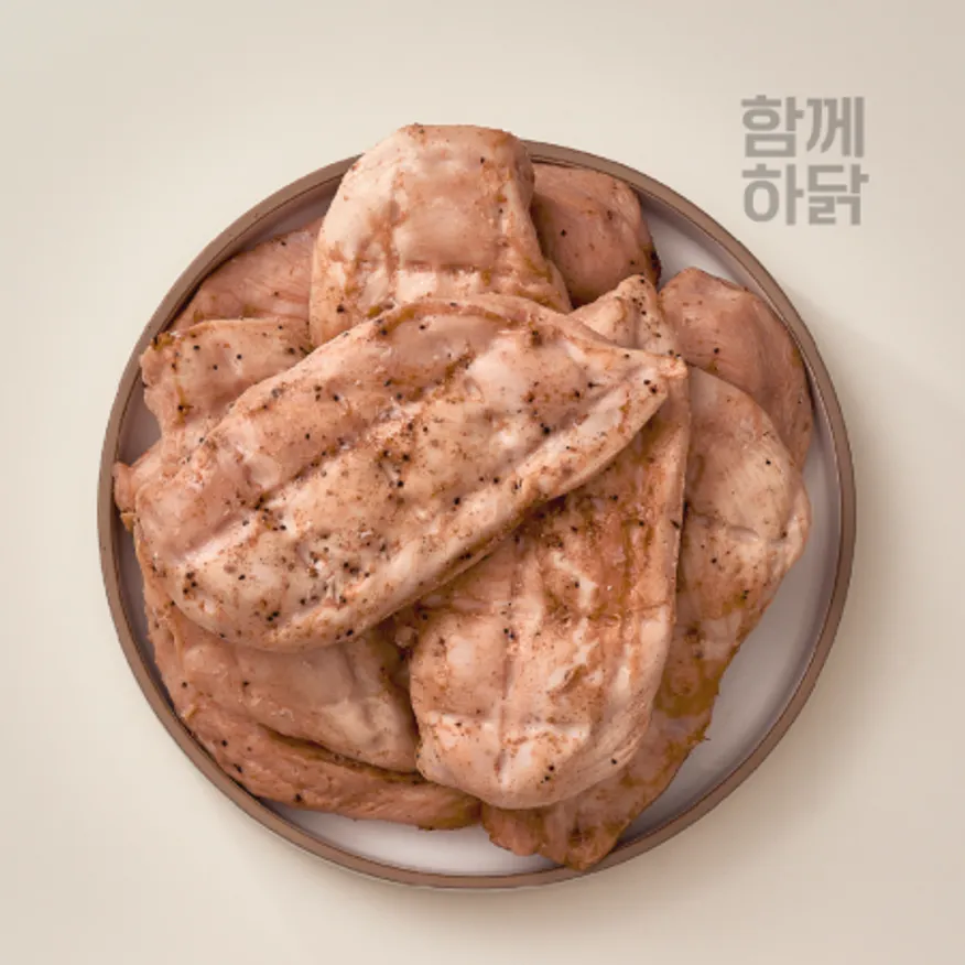 함께하닭 맛있는 스팀 헬스 닭가슴살 그릴맛 10kg 통 이미지