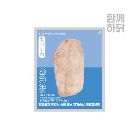 함께하닭 맛있는 스팀 헬스 닭가슴살 오리지널맛 100g 