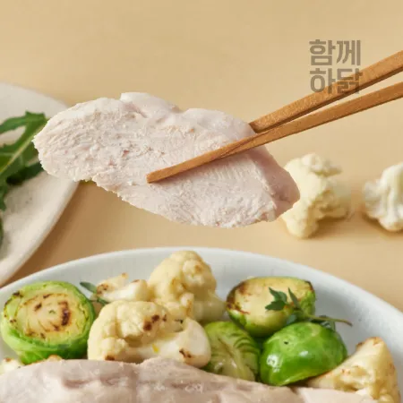 함께하닭 맛있는 스팀 헬스 닭가슴살 수제찐저염맛 100g  이미지
