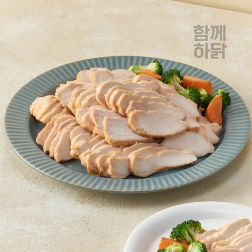 함께하닭 맛있는 스팀 헬스 닭가슴살 오리지널맛 1kg 통 이미지