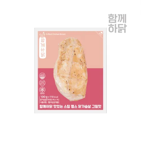 함께하닭 맛있는 스팀 헬스 닭가슴살 그릴맛 100g 