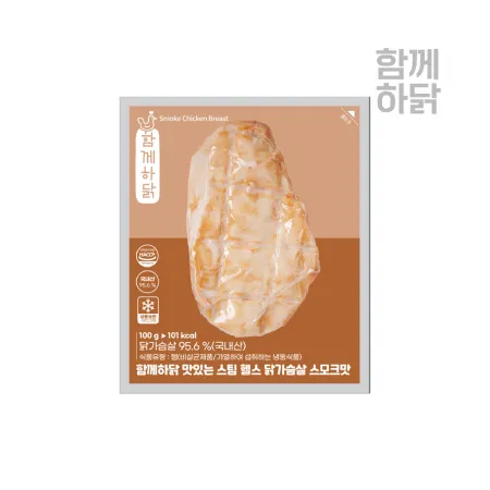 함께하닭 맛있는 스팀 헬스 닭가슴살 스모크맛 100g 