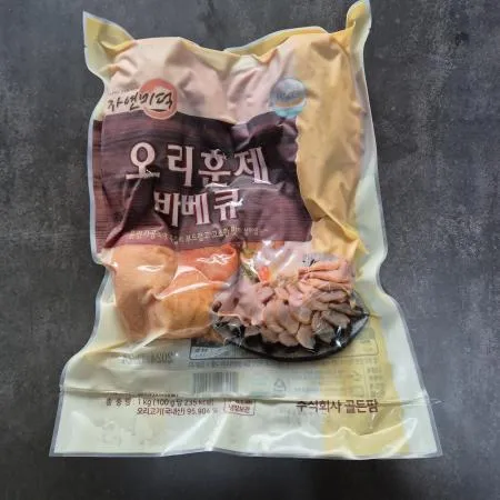 골든팜 자연미덕 국내산 훈제오리 1kg (통)