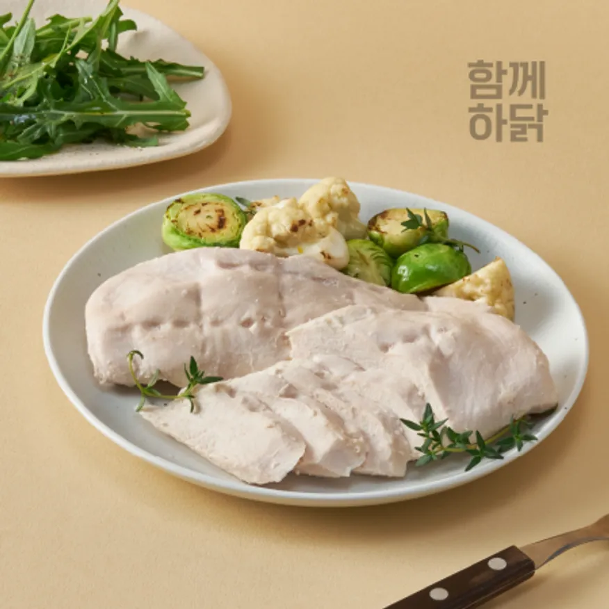 함께하닭 맛있는 스팀 헬스 닭가슴살 수제찐저염맛 100g 이미지