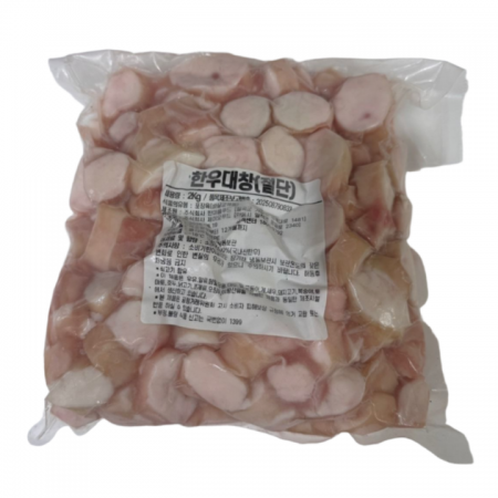 절단(1.5cm) 한우대창 2kg 업소용 소대창 절단대창 이자카야