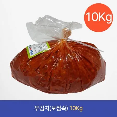 [김치드림] 국내산 무김치(보쌈속) 10Kg