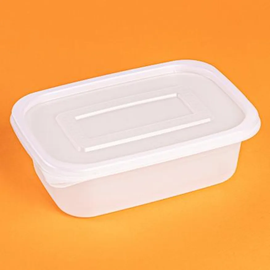 성형사각밀폐 죽용기(중/850ml) 불투명 뚜껑-불투명 300개세트 이미지