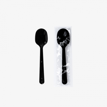 [소량구성] 중스푼(1P)검정/개별포장 검정 200개