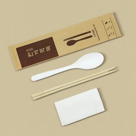 [KO] 한끼뚝딱 냅킨 크라프트(일회용수저 숟가락+젓가락+냅킨) 250개입