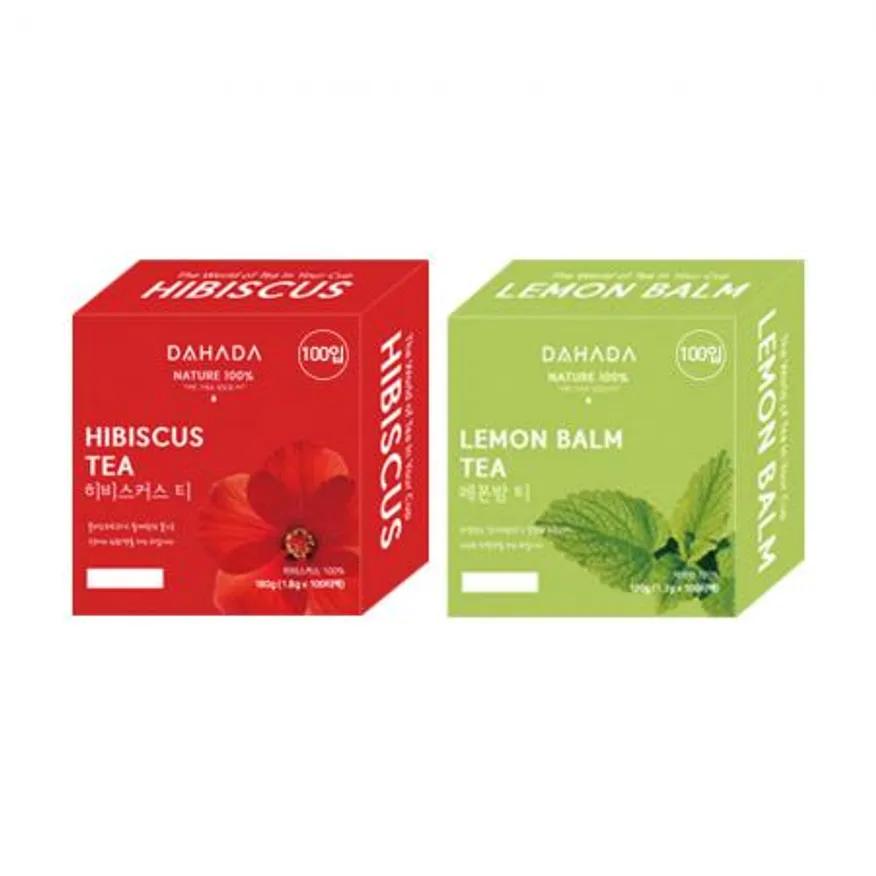 다하다 히비스커스100티백 + 레몬밤100티백 200티백 이미지