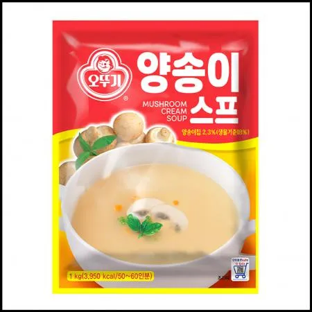오뚜기 양송이스프 1kg 크림스프 양송이버섯스프 분말스프 업소용스프