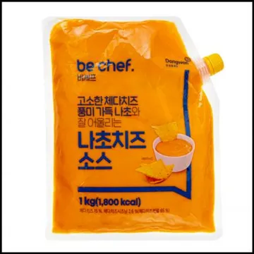 ★특가★ 비셰프 비쉐프 나초(나쵸)치즈소스 1kg 냉장 나쵸칩 딥핑소스