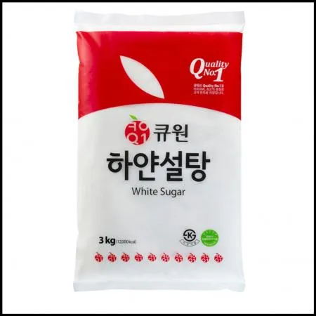 큐원 하얀설탕 3kg 과일청 베이킹재료 각종요리 활용