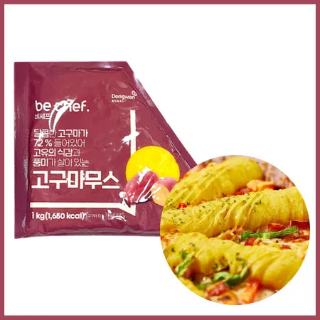 동원홈푸드 뉴고구마무스 1kg 냉장 고구마크러스트 고구마엣지 피자토핑