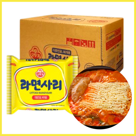 [박스판매] 오뚜기 라면사리(개별포장)찌개 전골 사리 110g 48봉 1박스