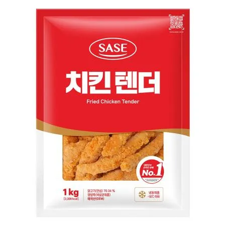 사세 치킨텐더 1kg 순살 케이준 안주 냉동 치킨