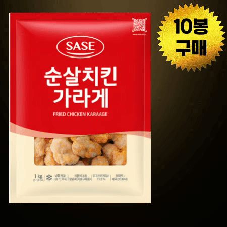 [BOX할인] 사세 순살치킨 순살가라게 순살가라아게 1kg 냉동 치킨