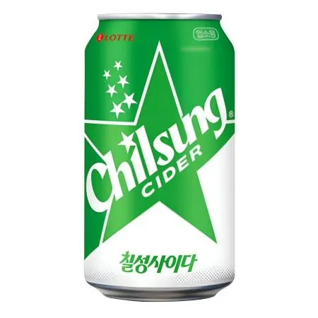 [박스판매] 칠성사이다 355ml*24개 탄산음료 사이다캔 캔음료 뚱캔