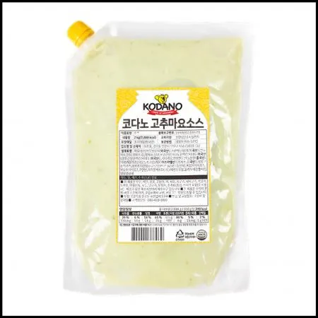 코다노 고추마요소스 2kg 냉장 푸라x 치킨찍먹소스 치킨양념추천