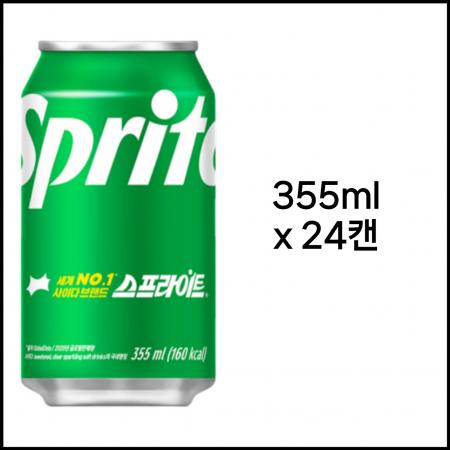 [박스판매] 스프라이트 355ml*24개