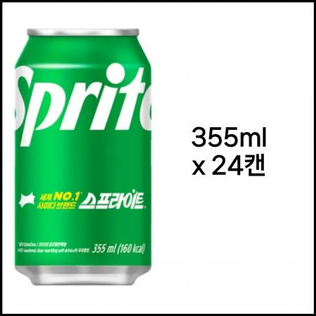 [박스판매] 스프라이트 355ml*24개