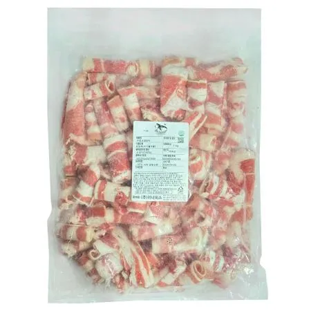 미국산 우삼겹양지 1kg 냉동 1.5~2mm 슬라이스 구이샤브불고기