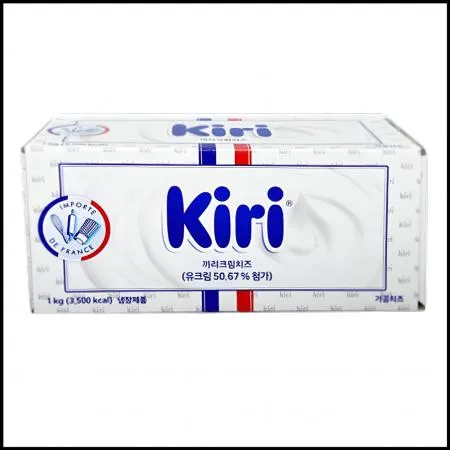 끼리 크림치즈 1kg 냉장 베이글 케이크 제과제빵