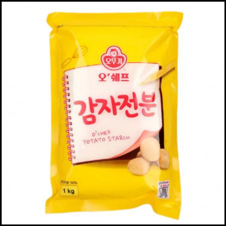 오쉐프 감자전분 1kg 만두 떡 부침개 전 송편 옹심이 활용
