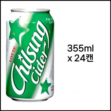 [박스판매] 칠성사이다 355ml*24개