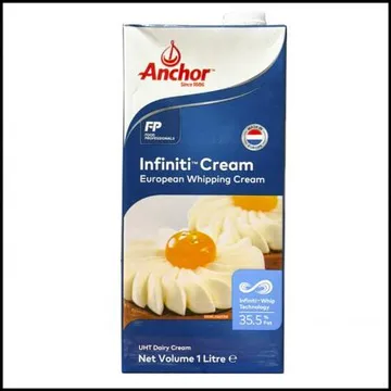 앵커 인피니티 휘핑크림 (동물성생크림) 1L 냉장 유러피안 크림