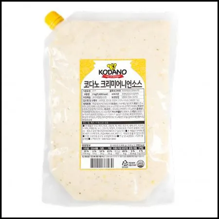 코다노 크리미어니언 소스 2kg 냉장 파닭치킨 양념 양파크림소스