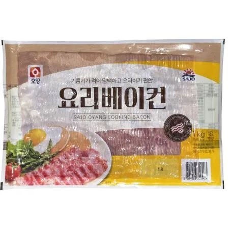 [신규] 사조오양 요리베이컨 슬라이스 1kg 냉동 전지 베이컨