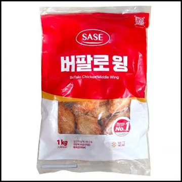 사세 버팔로윙 1kg 냉동 닭날개튀김 치킨 안주 사이드메뉴