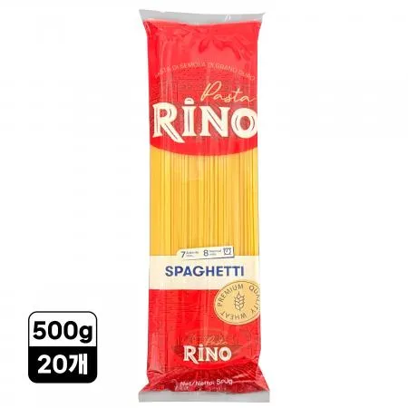 [20개] 리노 스파게티 500g 파스타면 스파게티면