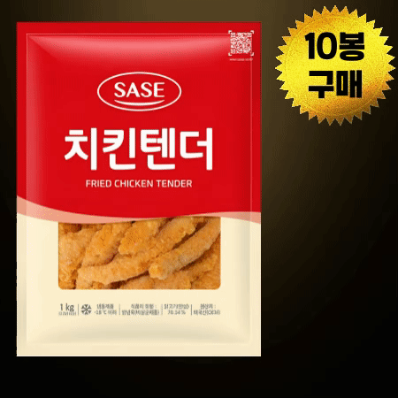 [BOX할인] 사세 치킨텐더 1kg 냉동 케이준치킨샐러드 치킨