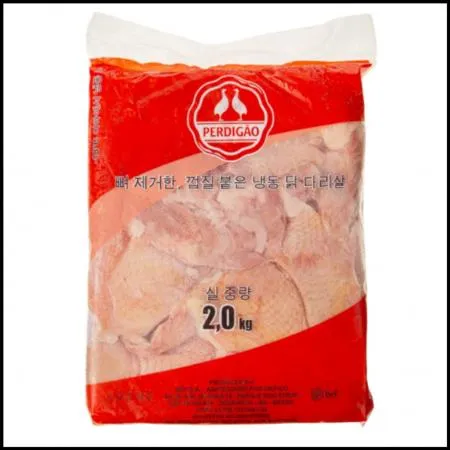 페르디가오 닭정육 (닭다리살) 2kg 냉동 뼈를 제거하고 껍질붙은 닭정육살