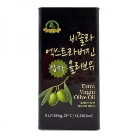 비졸라 엑스트라버진 5L 올리브오일 캔 대용량 업소용 이미지