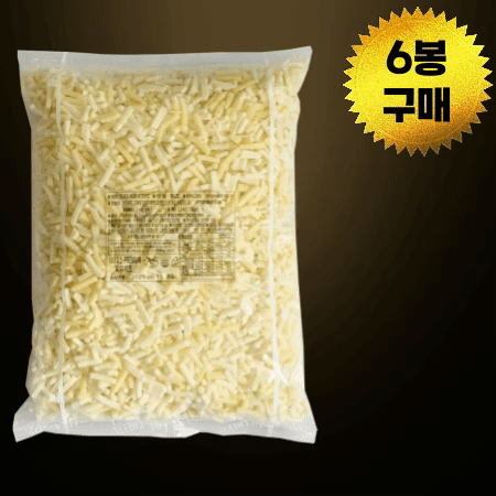 [BOX할인] 이너피스 프리미엄 피자치즈 (자연100%) [냉장] 2.5kg 6봉