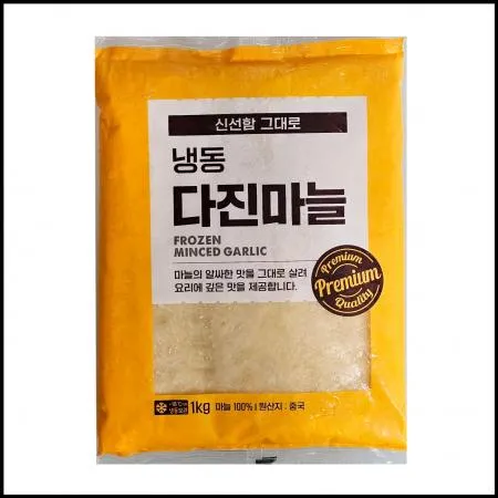 냉동 간마늘 다진마늘 1kg 마늘100% 중국산