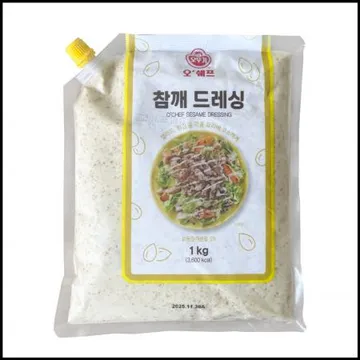 오쉐프 오뚜기 참깨드레싱 냉장 1kg 참깨소스