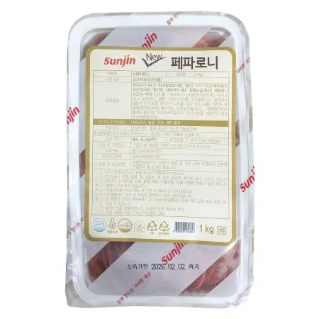 선진 뉴 페파로니 1kg 냉동 피자토핑 페파로니피자