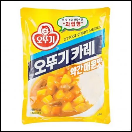 오뚜기 카레 (약간매운맛) 1kg 과립형 분말카레