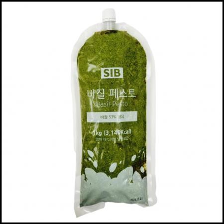 선인 바질페스토 (냉동) 1kg 바질 53% 스프레드 파스타 피자 샐러드 활용