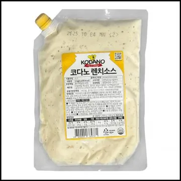 코다노 렌치소스 1kg 냉장 랜치소스 튀김딥핑소스 샐러드튀김드레싱