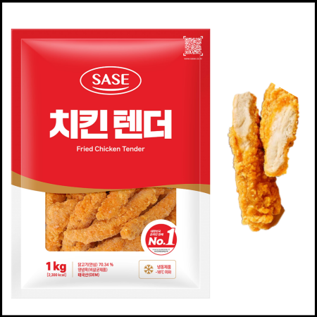 사세 치킨텐더 1kg 순살 케이준 안주 냉동 치킨
