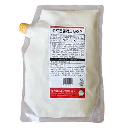 태원 고르곤졸라 피자소스 1kg 냉장 고르곤졸라소스 치즈소스 피자디핑소스 샐러드소스