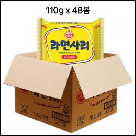 [박스판매] 오뚜기 라면사리(개별포장)찌개 전골 사리 110g 48봉 1박스