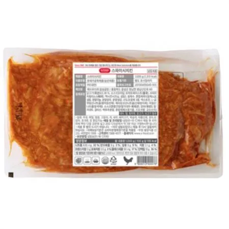 에스푸드 에쓰푸드 스파이시치킨 1kg 냉동 피자토핑 핫치킨 칠리소스치킨 이미지